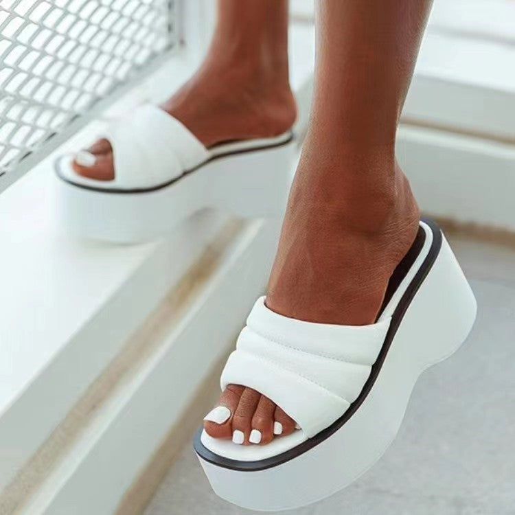 Dame platform-sandaler med moderne rem-design og dæmpende fodseng Stilla
