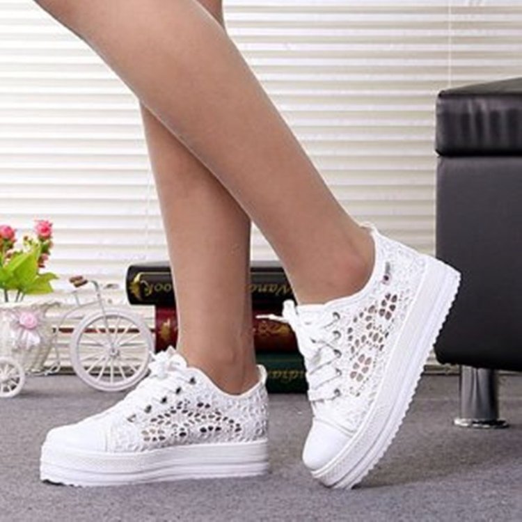 Dame Åndbare Sneakers med elegant Netstruktur Stilla