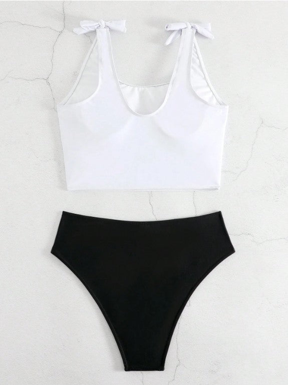 Kvinder Grafiktryk Crop Top Badetøj Sæt Stilla