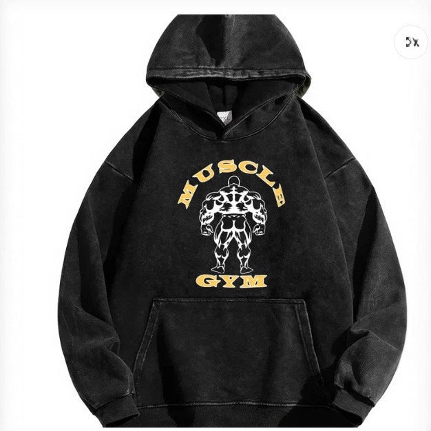 Dame hoodie med inspirerende fitness motiv Skovae