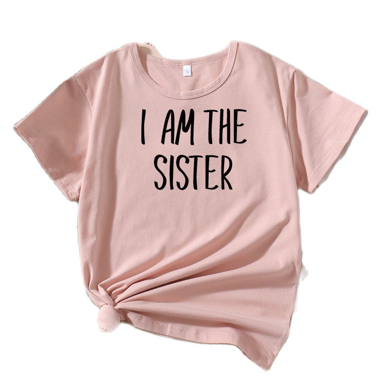 Dame Fritid Søster Statement T-Shirt Stilla