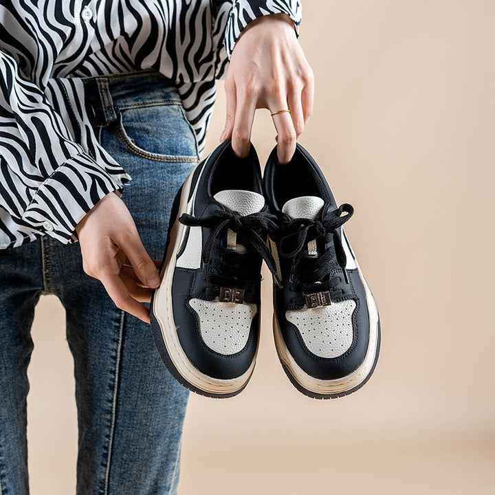Damer Plateau Sneakers med moderigtigt design og slidstærk sål Stilla