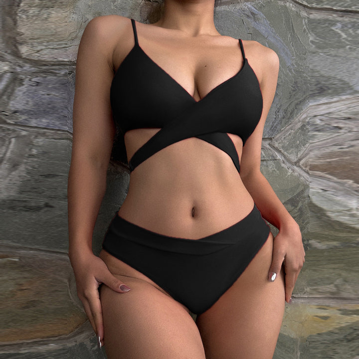 Dame Triangel-Bikini med fashionable accenter Skovae