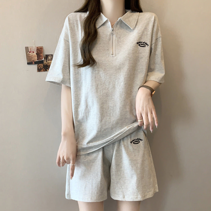 Femme Zip-Up Sport Polo Set Stilla