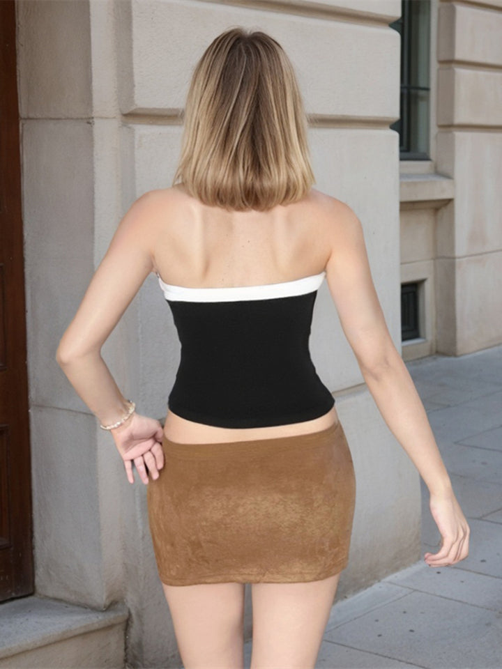 Dame Off-Shoulder Overdel med trendy skrift Stilla