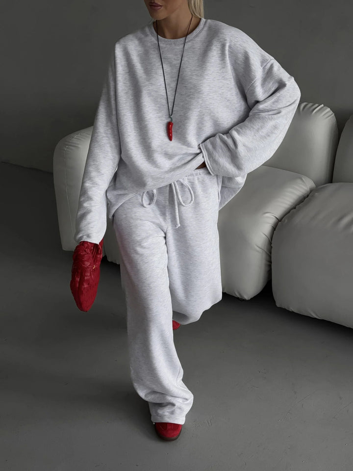 Kvindernes komfortable sweatshirt og løse jogger sæt Skovae