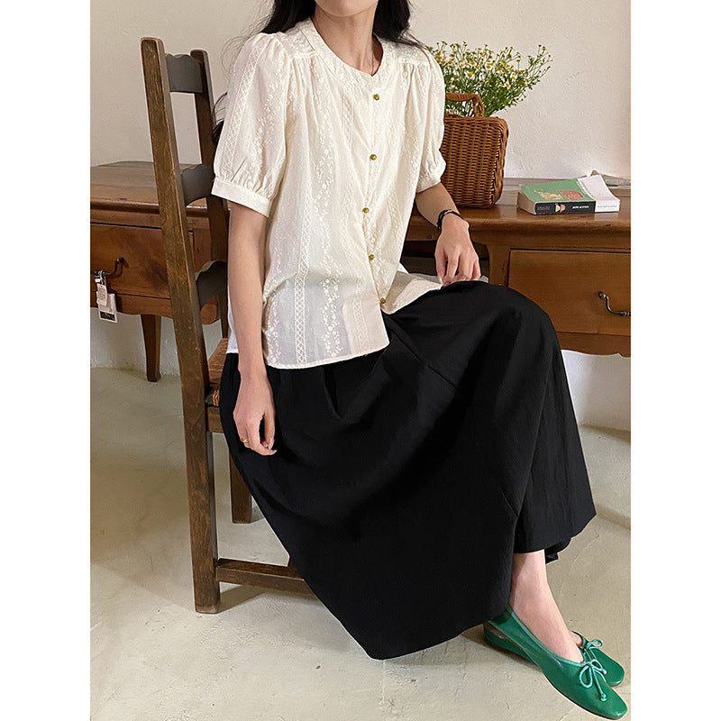 Kvinders legende designet bluse med knapdetaljer Stilla