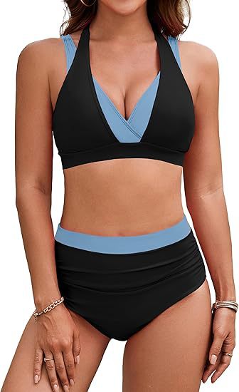 Dame Sport-Bikini med høj talje Skovae