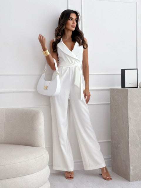 Kvinder elegant bred ben jumpsuit Stilla