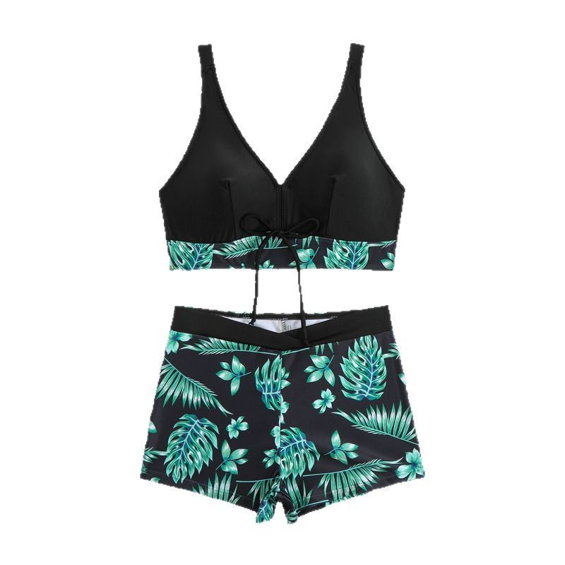 Dame højtydende crop-top svømmesæt Stilla