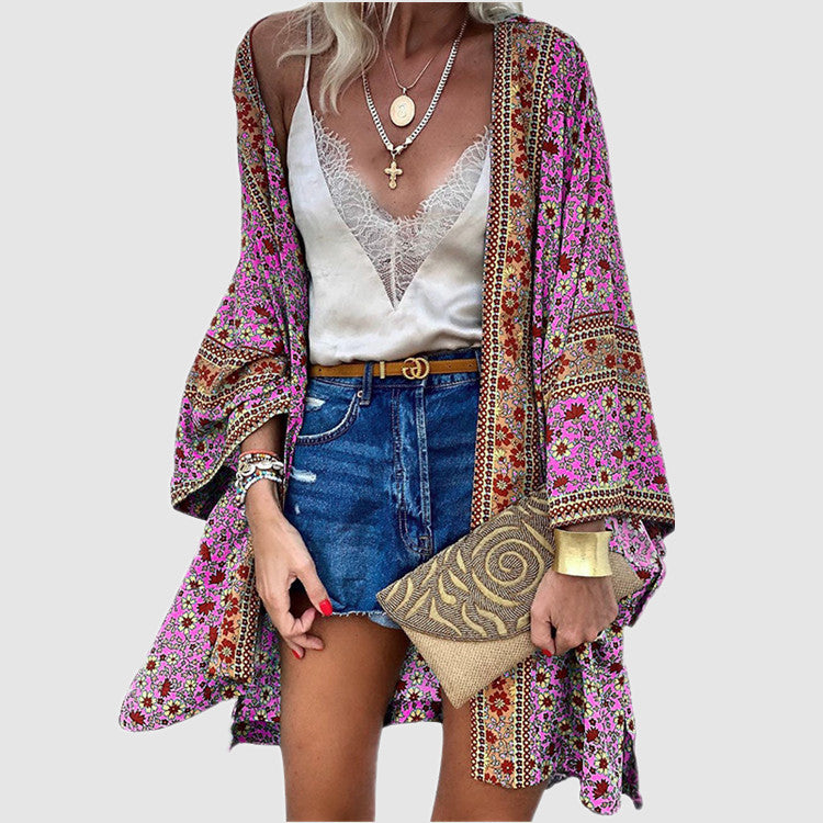 Dame Bohemian Strandkimono Stilla