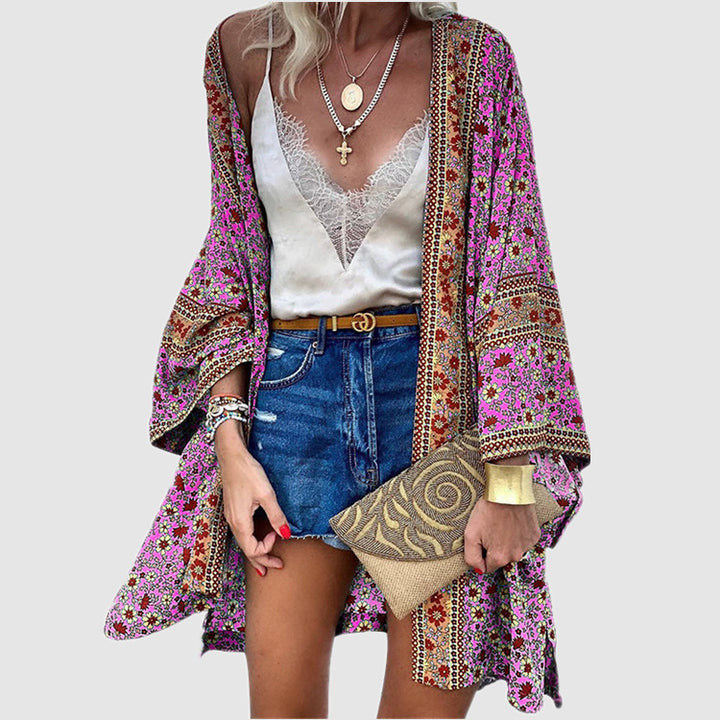 Dame Bohemian Strandkimono Stilla