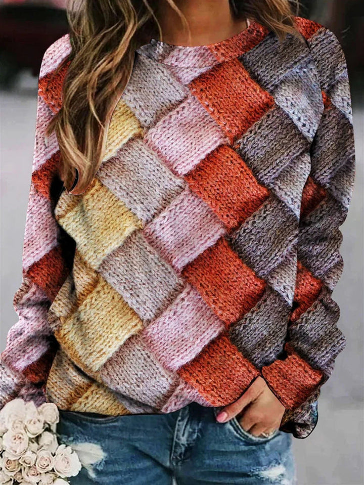 Stilla | Pullover I Uld Med Tryk