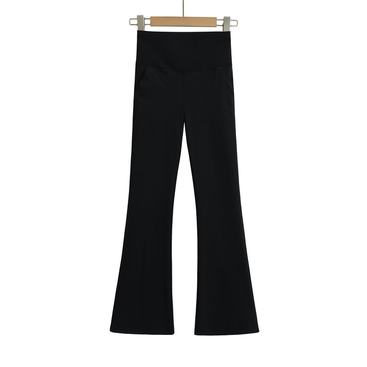 Damer Elegante Flared-Leggings med høj talje og praktiske lommer Stilla