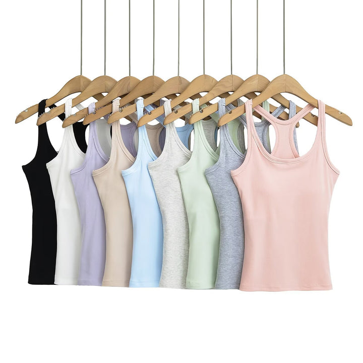 Damer Sporty Tanktop med Racerback-design Stilla