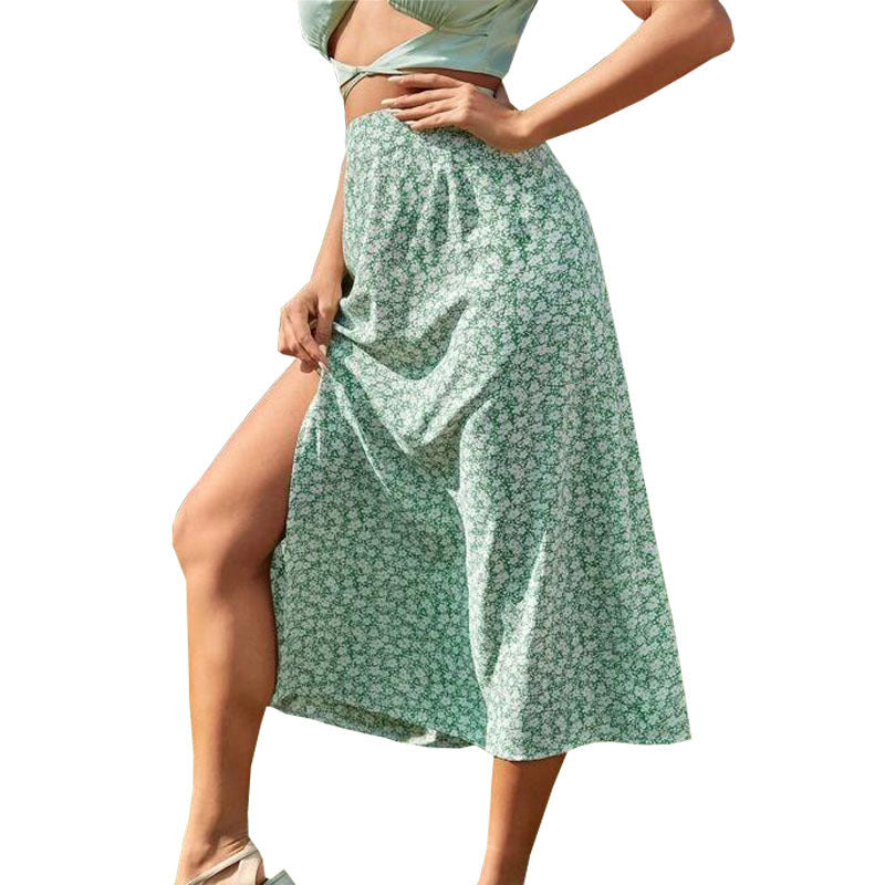 Dame Elegant Floral Maxi-Nederdel Stilla