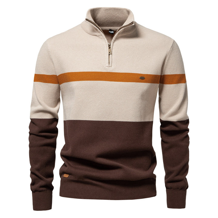 Herren strikpullover i maritim stil Stilla