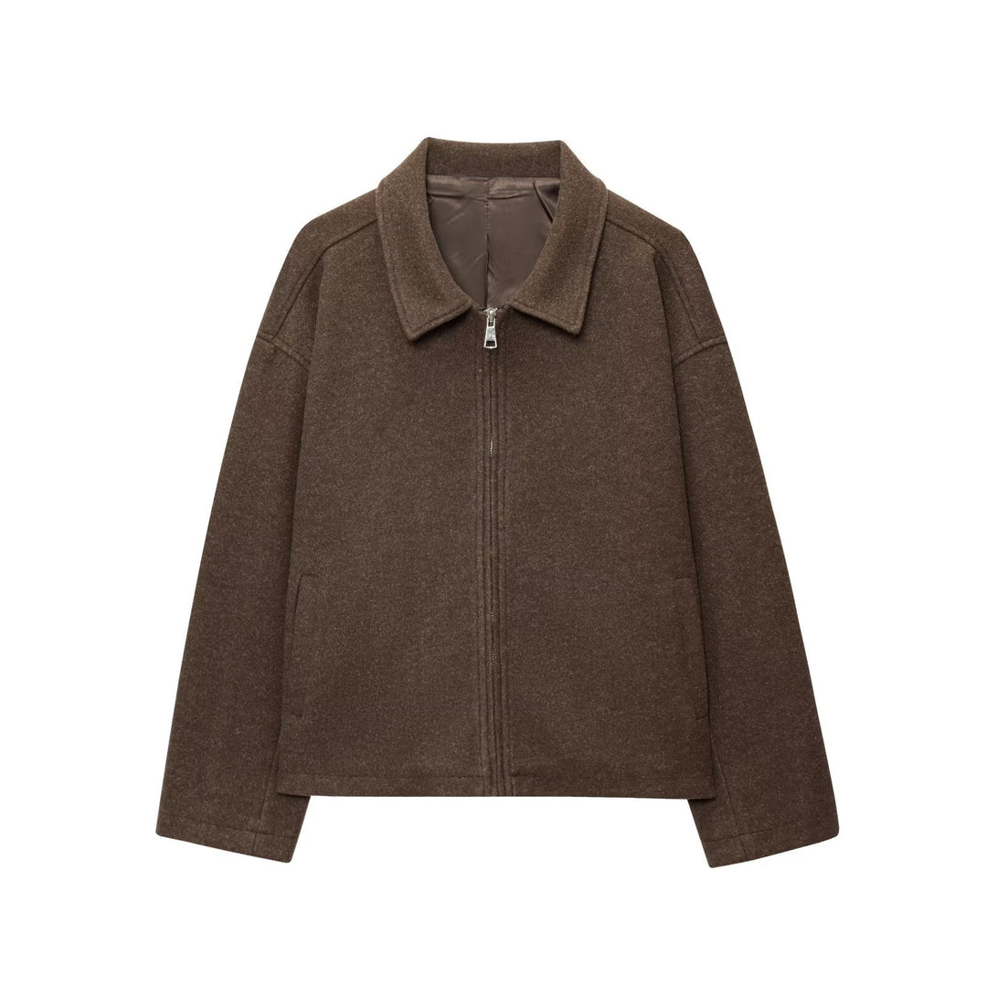 Dame casual oversized jakke lavet af blødt materiale Stilla