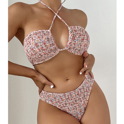 Dame bandeau-bikini med legende bundet design Skovae