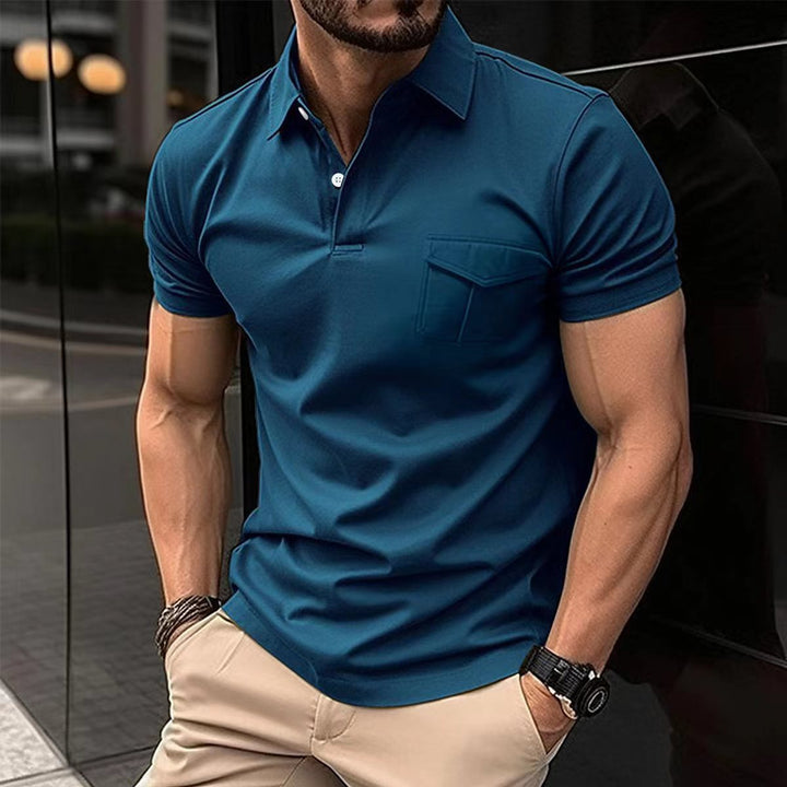 Herre Poloshirt med moderne snit og praktisk brystlomme Stilla