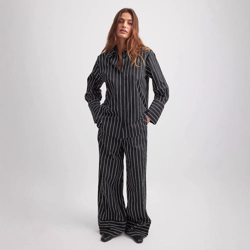 Dame Elegant stribet Lounge-Sæt Stilla