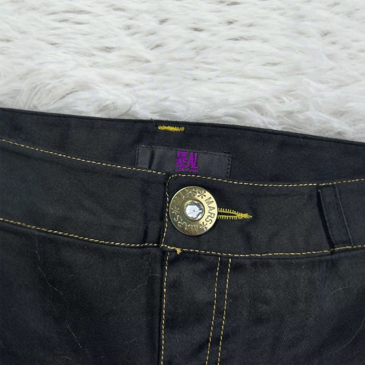 Dame Trendy Jeans-Shorts med glitrende applikationer Skovae