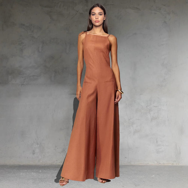 Damer Elegant Jumpsuit med bred ben og smalt overdel Stiila