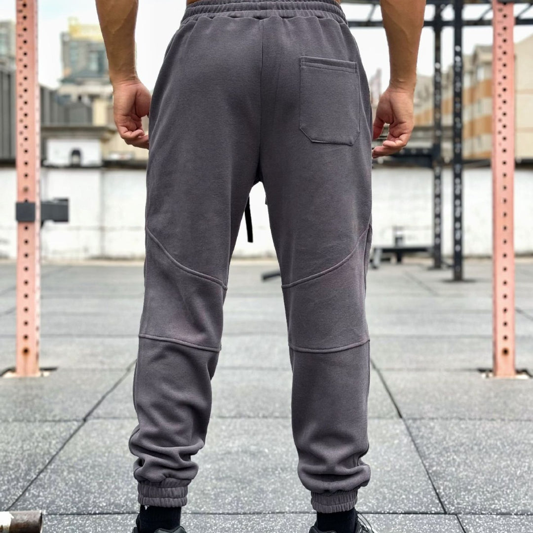 Herrer Sporty Sweatpants med elastisk talje og side lommer Stilla