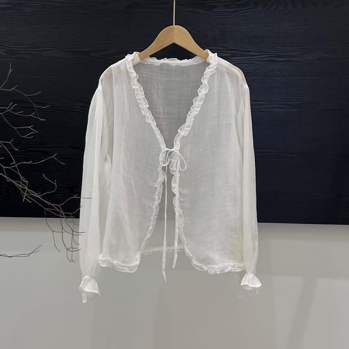 Femme Rynket let Bluse Stilla