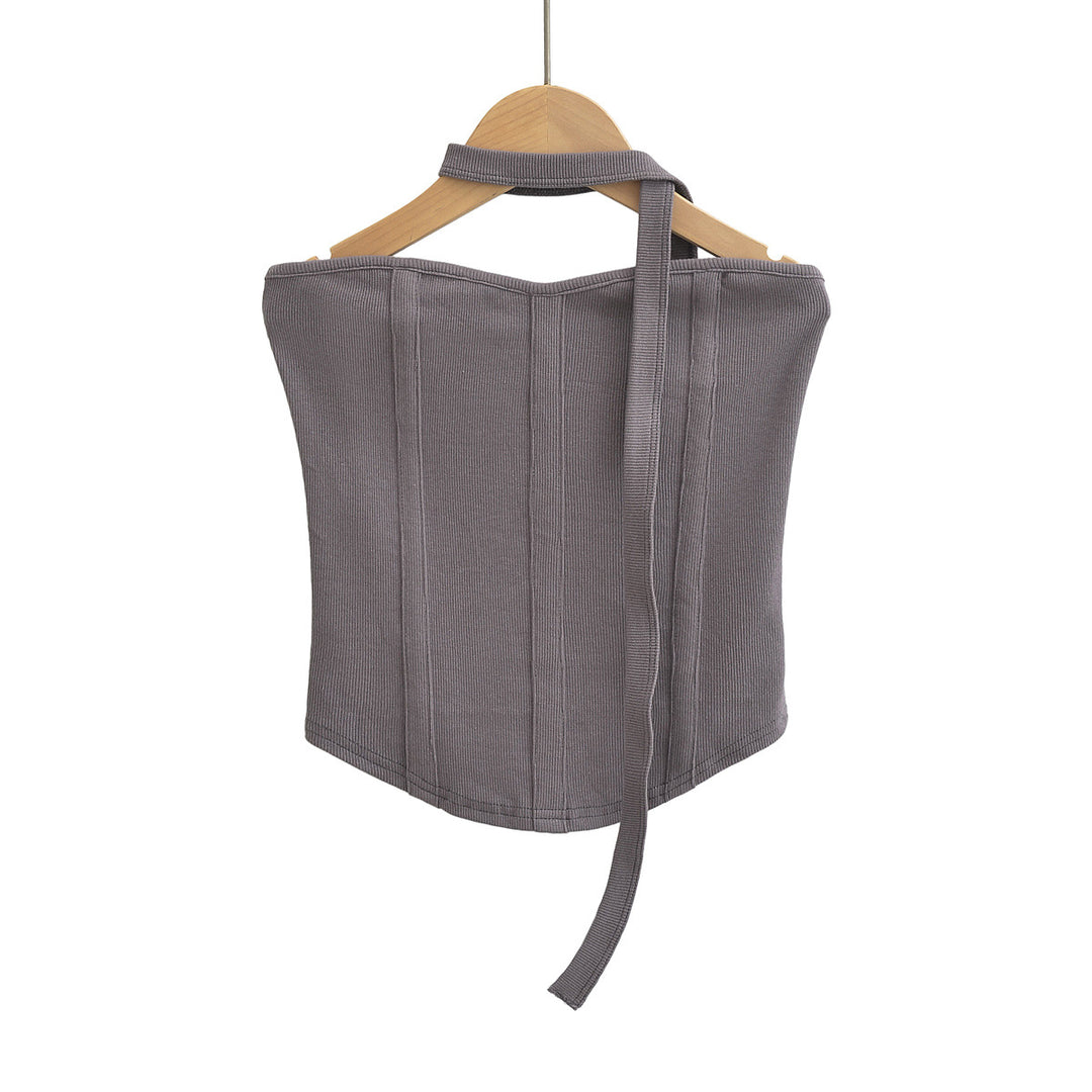 Dame Bustier-top med hudvenligt design og justerbare stropper Stilla
