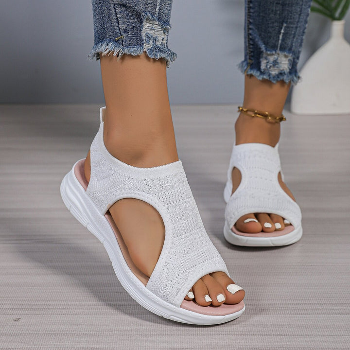 Dame Komfortable Sandaler med åndbart stof og skridsikker sål Stilla