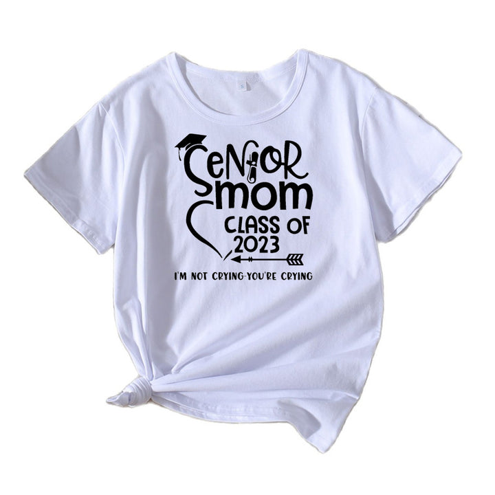 Dame Grafik Bomulds T-Shirt Stilla