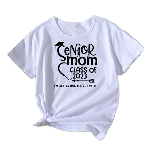 Dame Grafik Bomulds T-Shirt Stilla