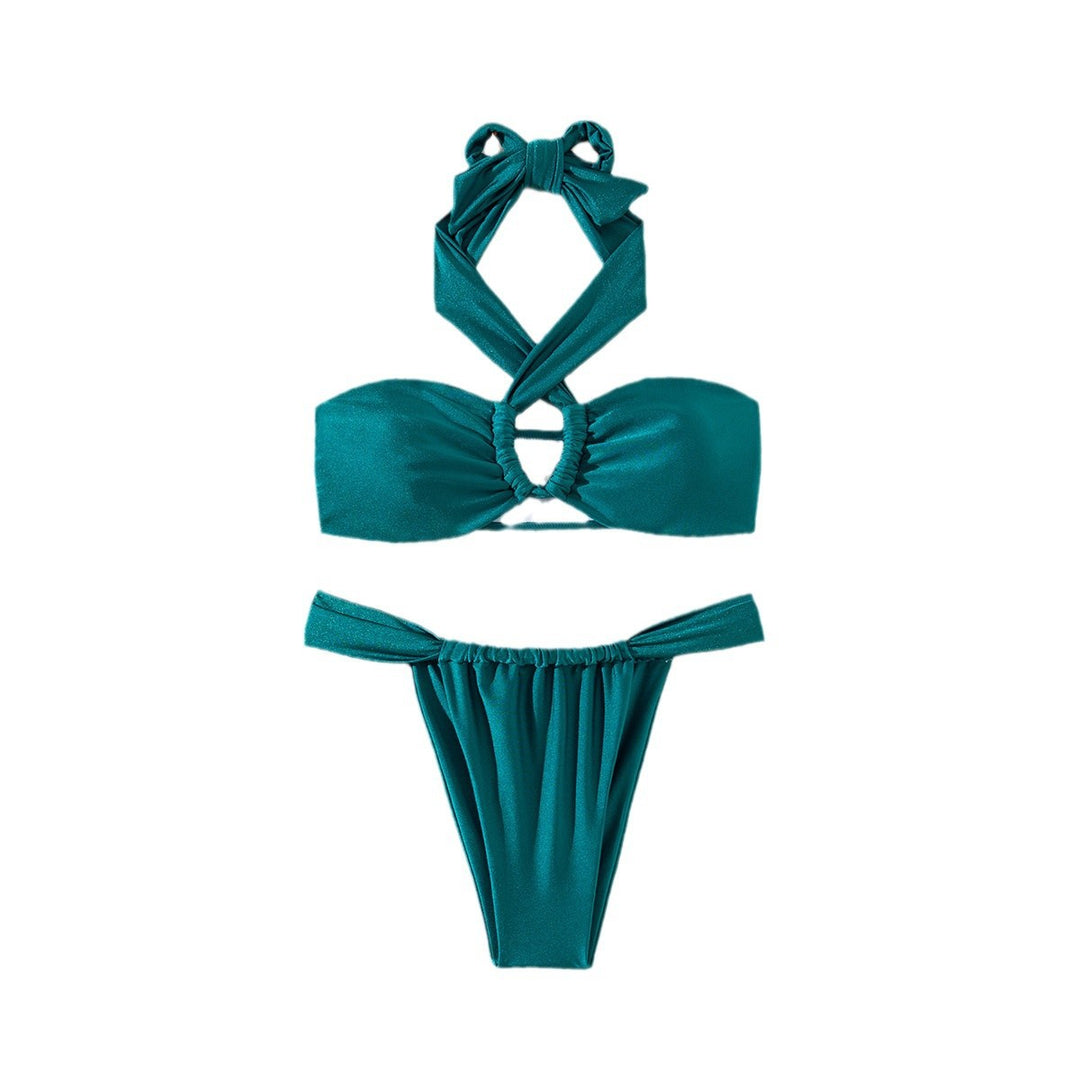 Dame Bikini-sæt med innovativt krydsbånd-design og moderigtige detaljer Stilla