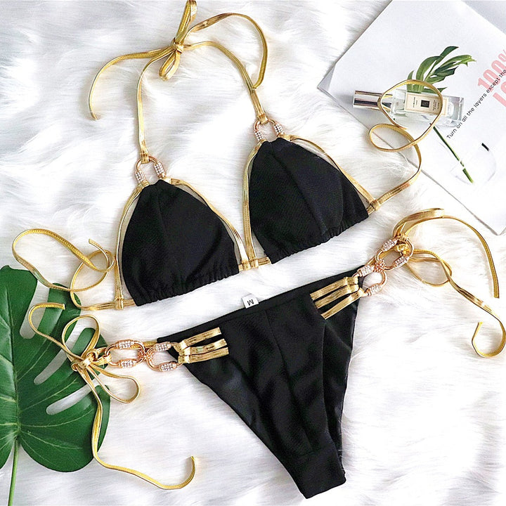 Dame Triangle Bikini Sæt Stilla