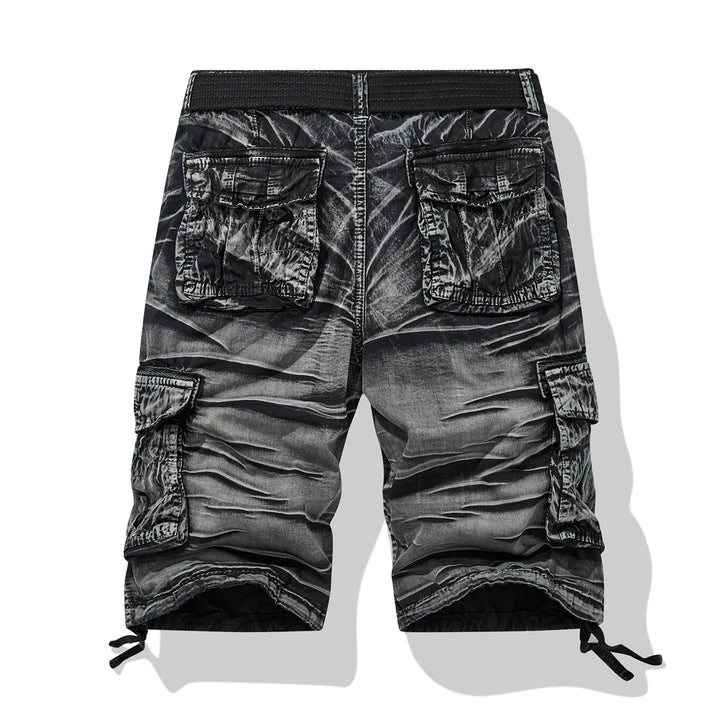 Herrer Multifunktionelle Cargo-Shorts med sidelommer og justerbar talje Stilla