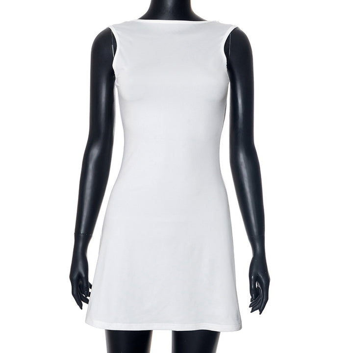 Dame figurtilpasset Minikjole med smalle stropper og elegant snit Stilla