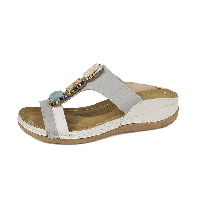 Dame Komfortable Sandaler med farverige dekorationer Stilla