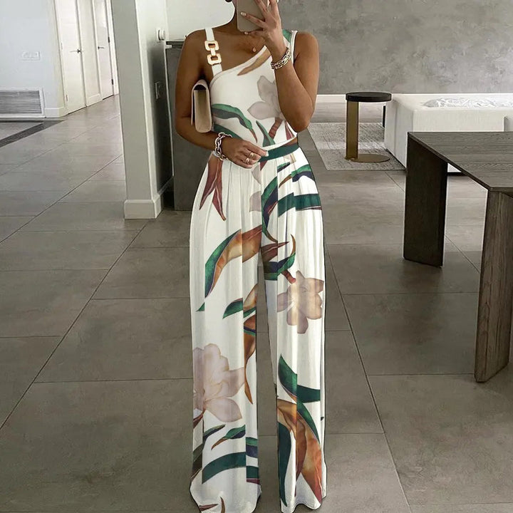 Kvinder Blomstret Bredt-Ben Jumpsuit Stilla
