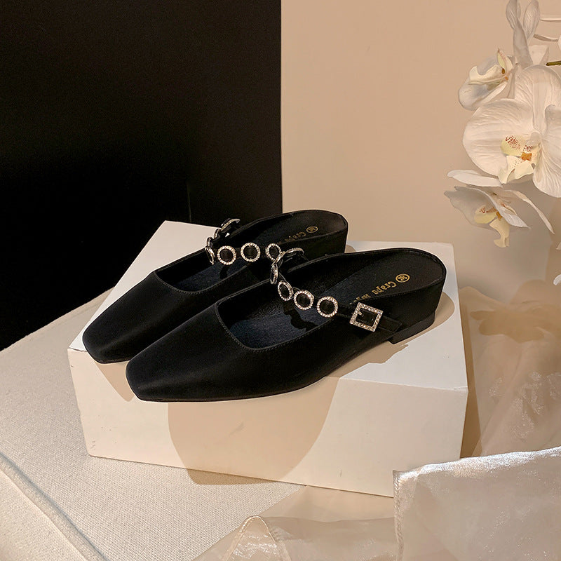 Dame Sling-Mules med elegant krystalaccent og behagelig pasform Stilla