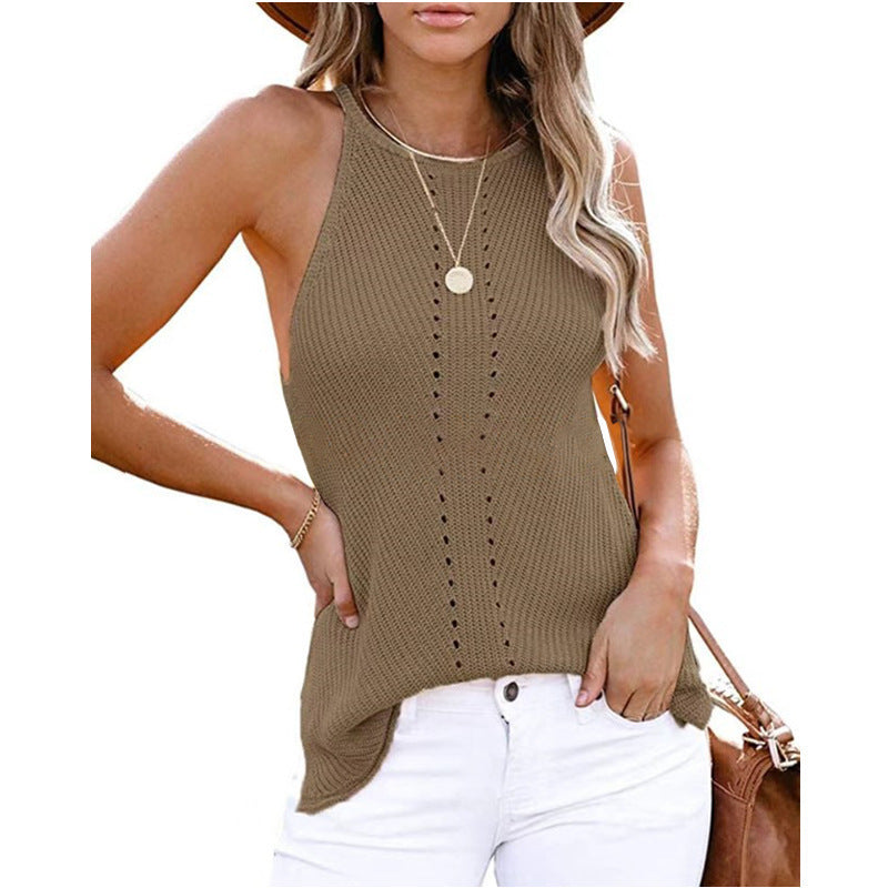 Dame Åben ryg Strik tanktop Stilla
