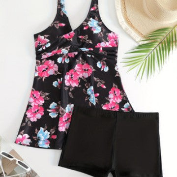 Dame Tankini med florale accenter Skovae