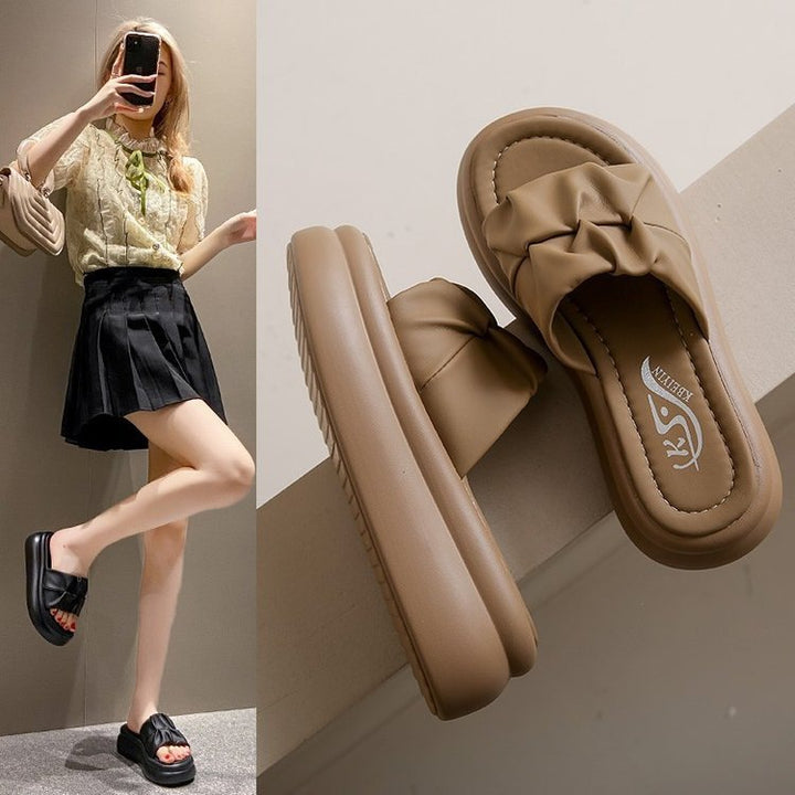 Dame Plateau-Sandaler med Knoten-design og ergonomisk sål Stilla