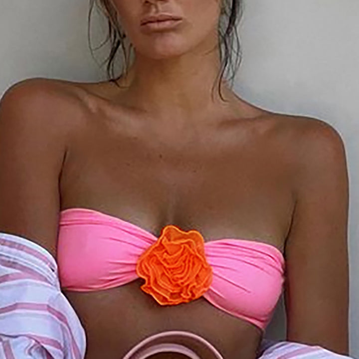Dame bikini-sæt med blomsterdesign Stilla