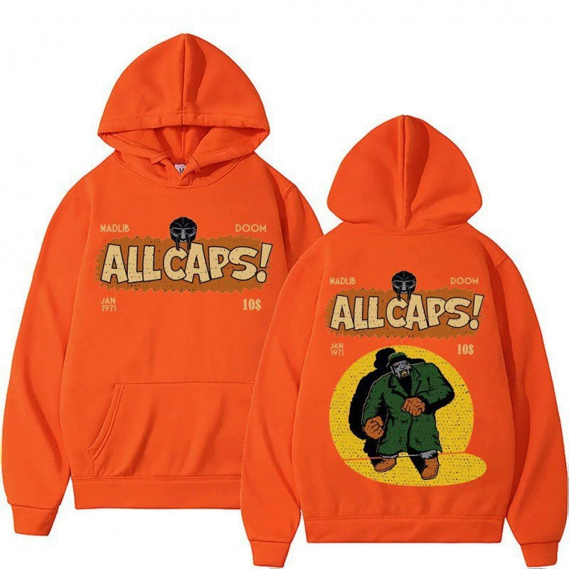 Kvinders hoodie med kreativt tegneserieprint Skovae