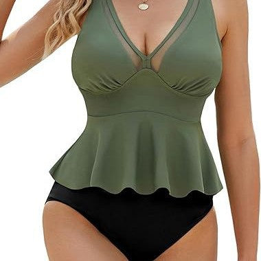 Dame Flydende Peplum-Badeanstik Skovae