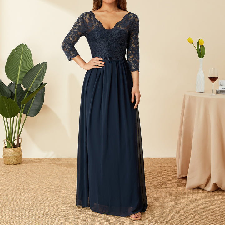 Dame elegant spidskjole Skovae