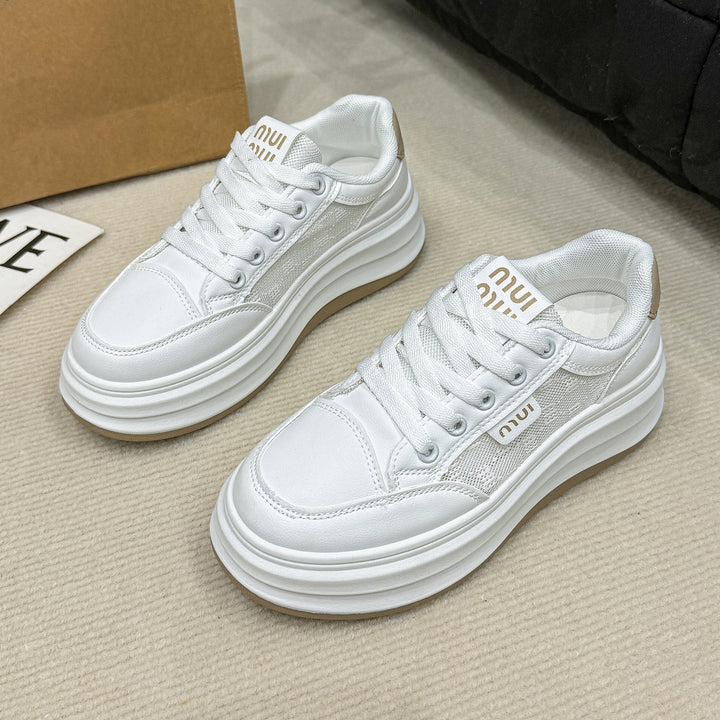 Damer platform-sneakers med åndbar overfladestruktur og ergonomisk dæmpning Stilla