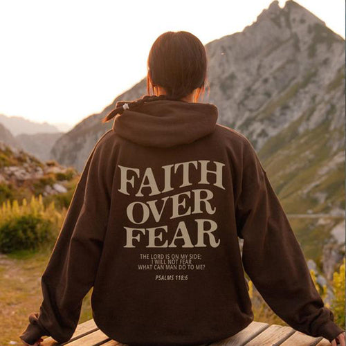 Dame hoodie med inspirerende tekst og høj kvalitet håndværk Skovae