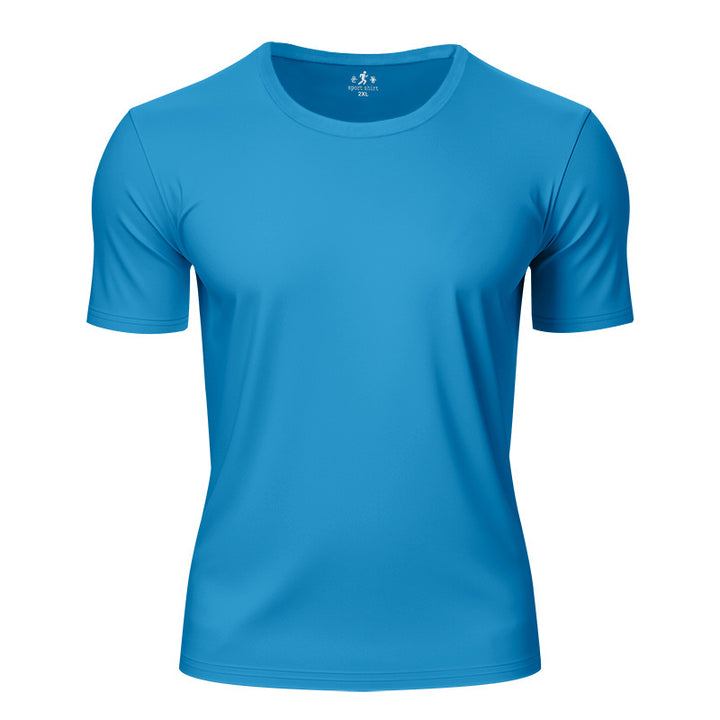 Unisex nan fugttransporterende funktions-T-shirt med rund halsudskæring og let stræk Skovae